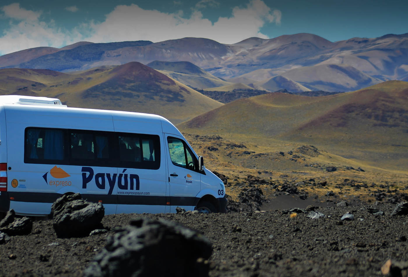 Paisajes volcánicos en La Payunia